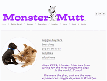 Tablet Screenshot of monstermutt.com